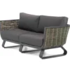 Lounge Tuinbank 2,5-zits Aluminium/wicker Grijs-antraciet Santika Furniture