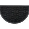 Luance Deurmat Wilson - zwart - rubber - halve maan - 75 x 44 cm