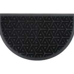 Luance Deurmat Wilson - zwart - rubber - halve maan - 75 x 44 cm