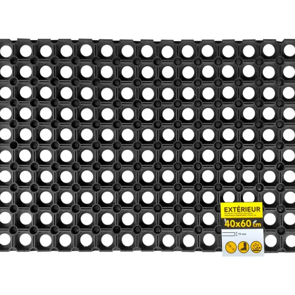 Luance Deurmat - 40 x 60 cm - rubber - buitenmat - schoonloopmat