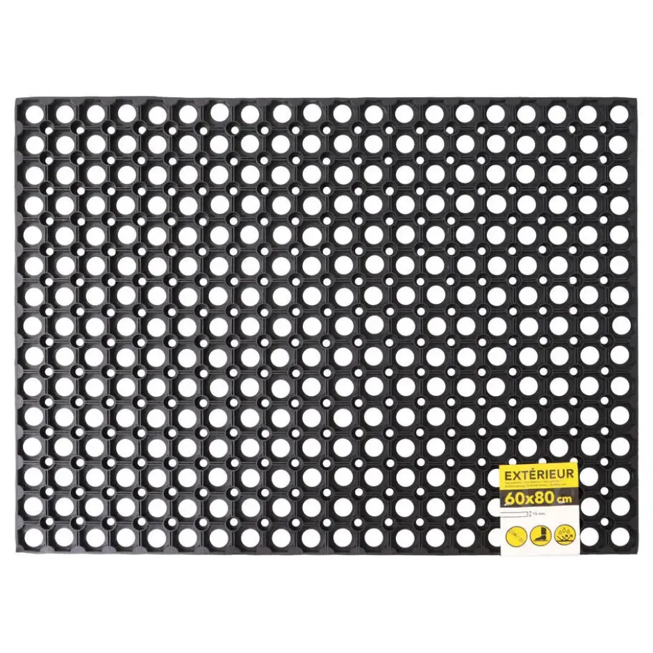 Luance Deurmat - 60 x 80 cm - rubber - buitenmat - schoonloopmat