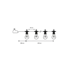 Luca Lighting Love LED Lichtsnoer Buiten - L450 cm - Roze