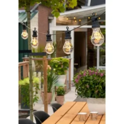 Luca Lighting Smiley LED Lichtsnoer Buiten - L450 cm - Geel
