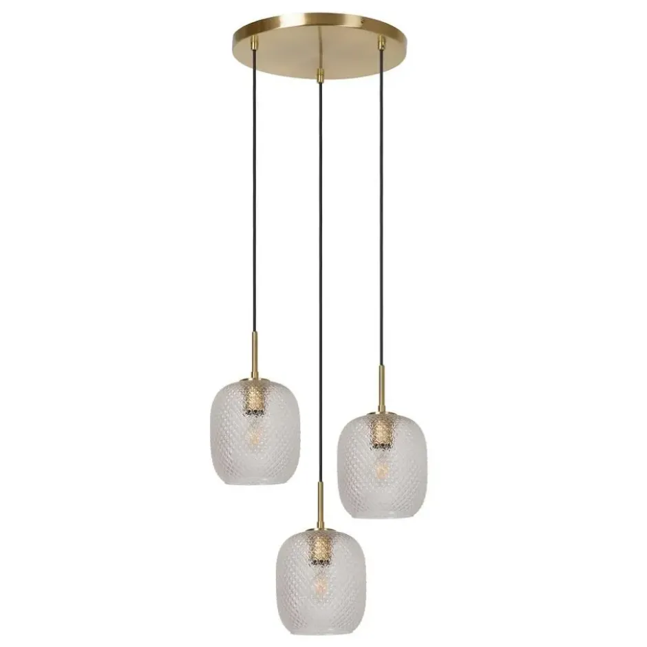 Lucide ALICENT Hanglamp - Mat Goud / Messing
