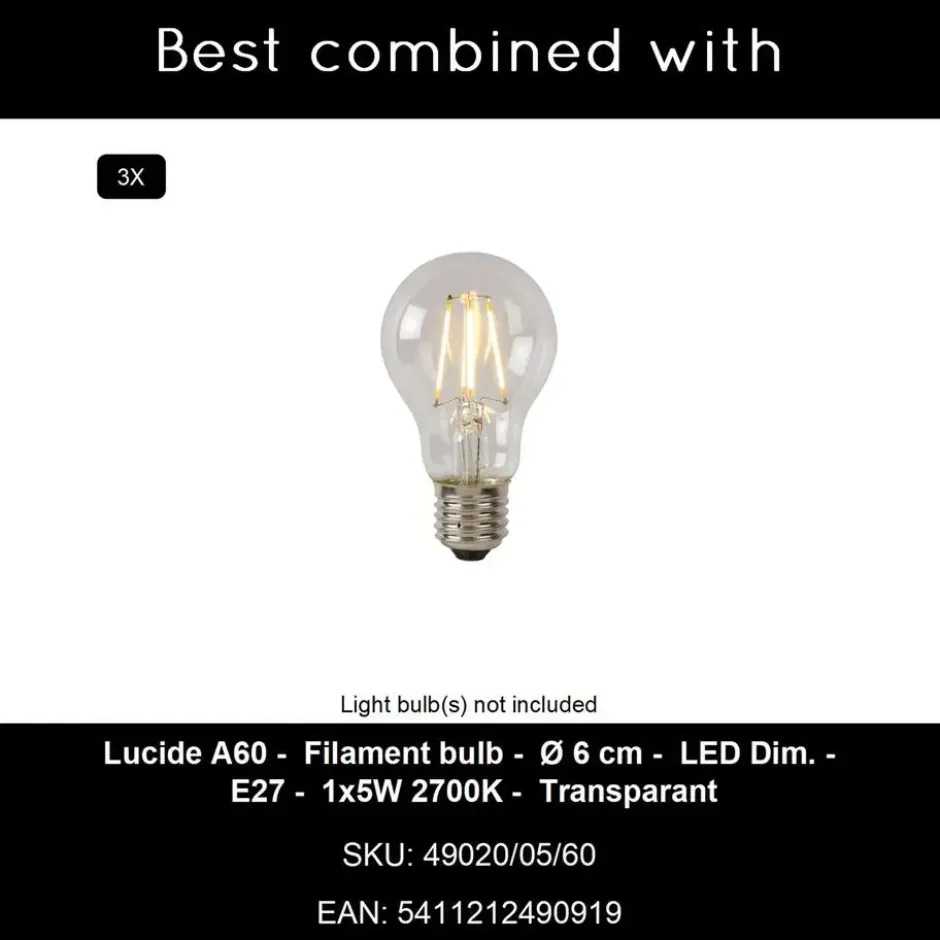 Lucide ALICENT Hanglamp - Mat Goud / Messing