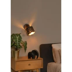 Lucide ALMELO Wandspot - Zwart