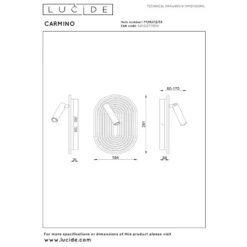 Lucide CARMINO Wandlamp - Terracotta