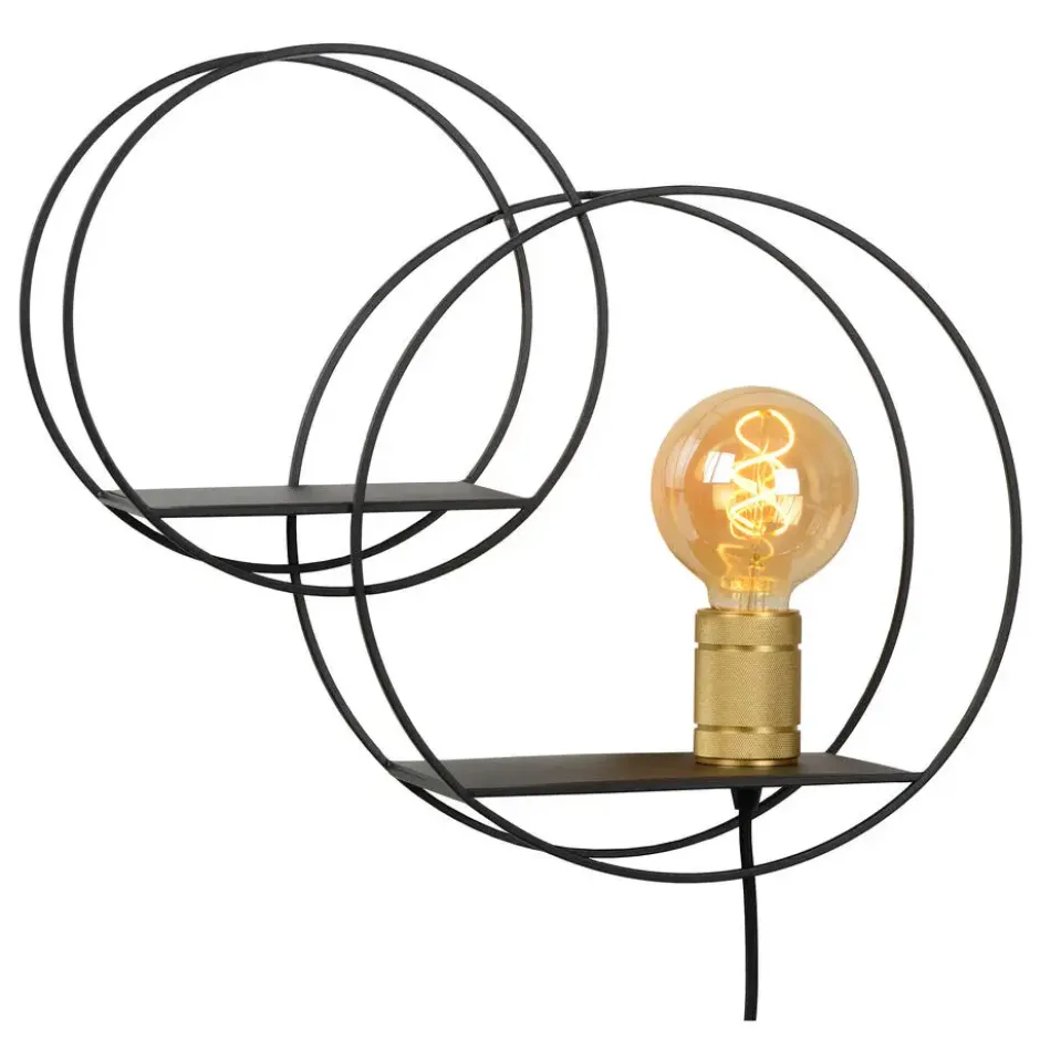 Lucide CIRCLE Wandlamp - Zwart