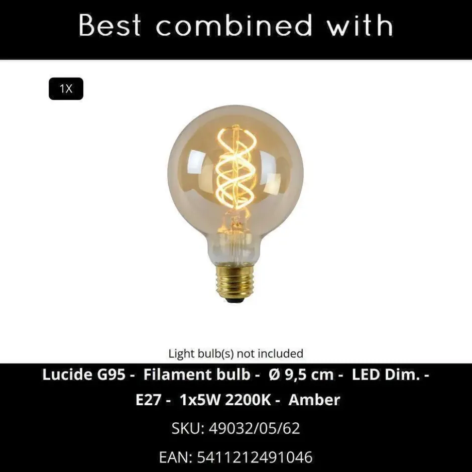 Lucide CIRCLE Wandlamp - Zwart