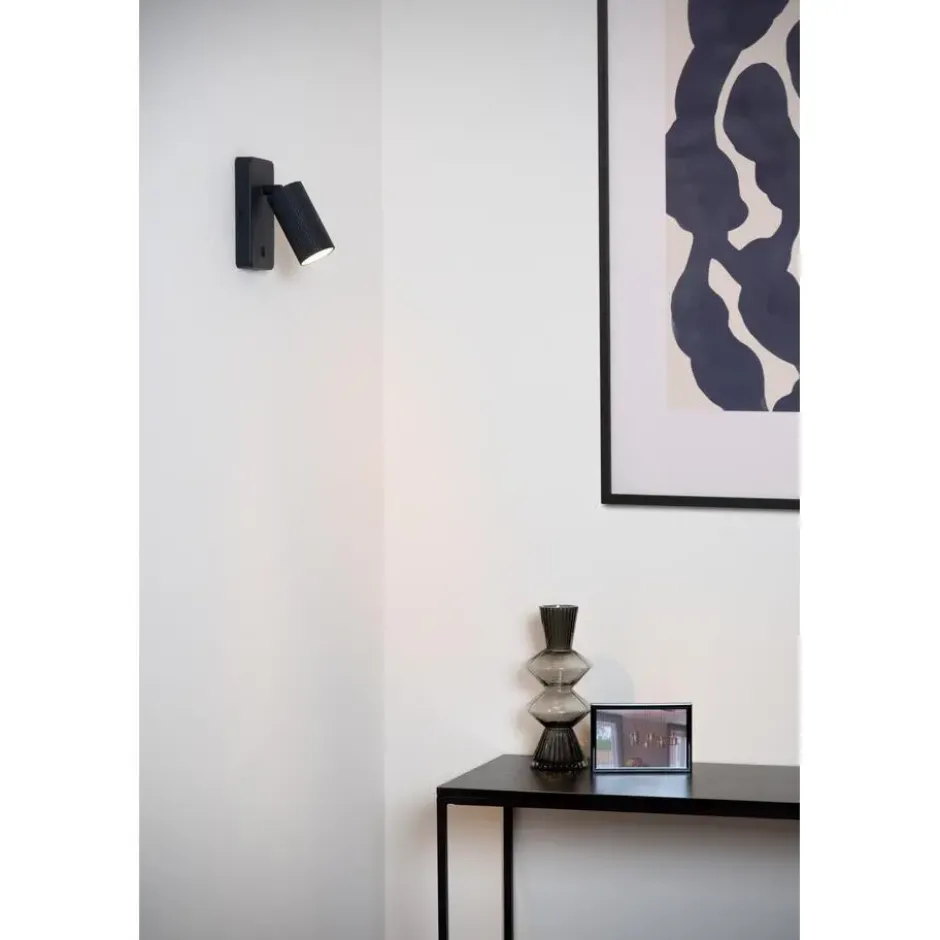 Lucide CLUBS Bedlamp - Zwart