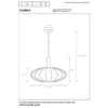 Lucide CORINA Hanglamp - Beige