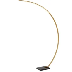 Lucide CURVE Booglamp - Mat Goud / Messing