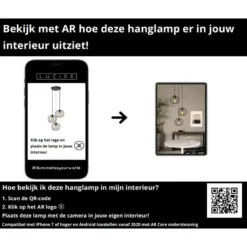Lucide DANZA Hanglamp - Zwart