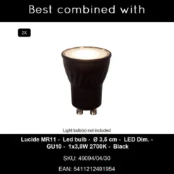 Lucide DUPLA Wandspot - Koffie