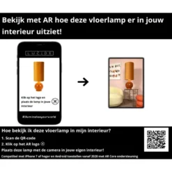 Lucide ESTERAD Vloerlamp - Okergeel