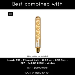 Lucide FOLD Vloerlamp - Wit