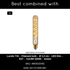 Lucide FOLD Vloerlamp - Wit