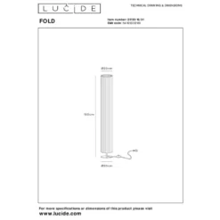 Lucide FOLD Vloerlamp - Wit