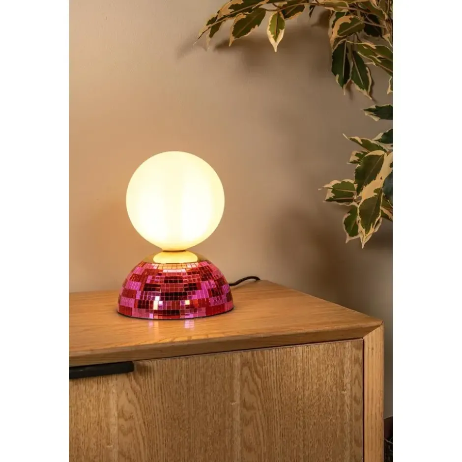 Lucide GLITZER Tafellamp - Roze