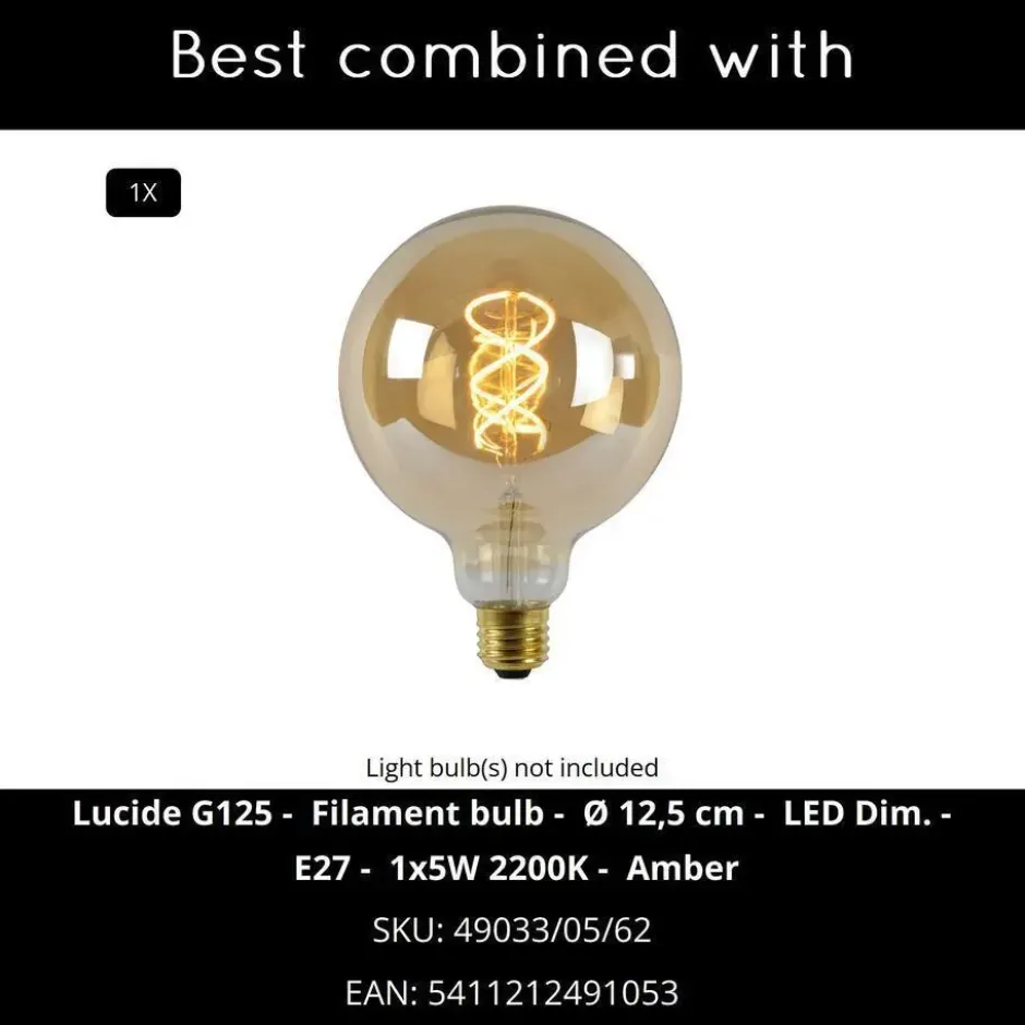 Lucide JOVA Hanglamp - Zwart