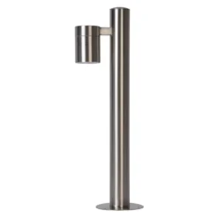 Lucide LED sokkellamp buiten ARNE IP44 - mat chroom - Ø6,3 cm