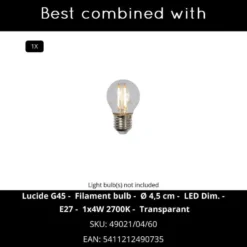 Lucide LIVIA Wandlamp - Zwart