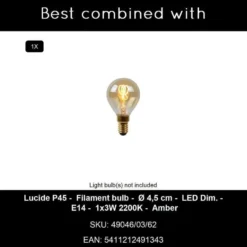 Lucide MACIA Tafellamp - Beige