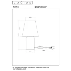 Lucide MACIA Tafellamp - Groen