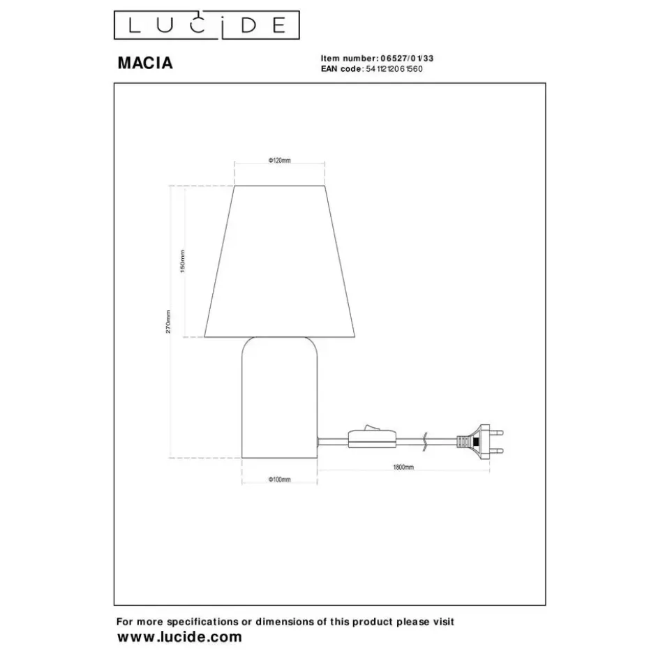 Lucide MACIA Tafellamp - Groen