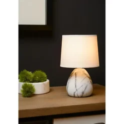Lucide MARMO Tafellamp - Wit