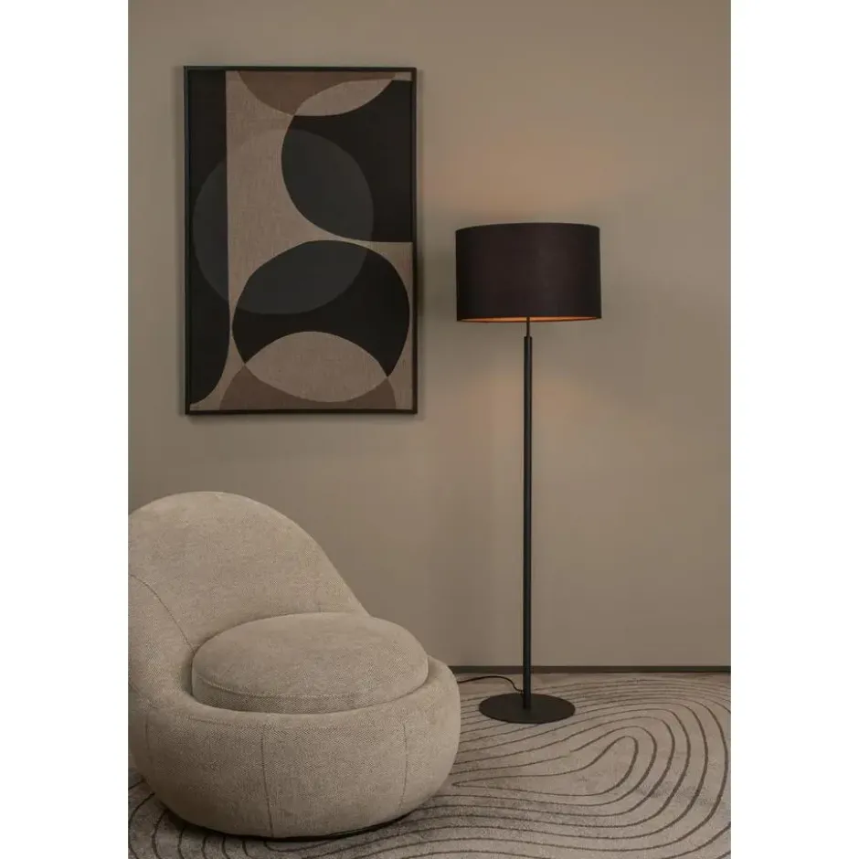 Lucide MAYA Vloerlamp - Zwart