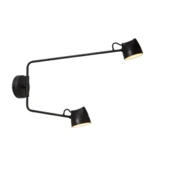 Lucide MILNE Wandlamp - Zwart