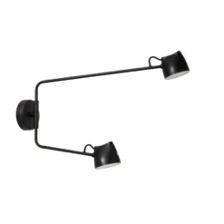 Lucide MILNE Wandlamp - Zwart