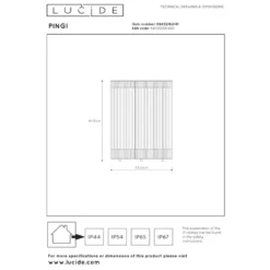 Lucide PINGI Vloerlamp - Taupe