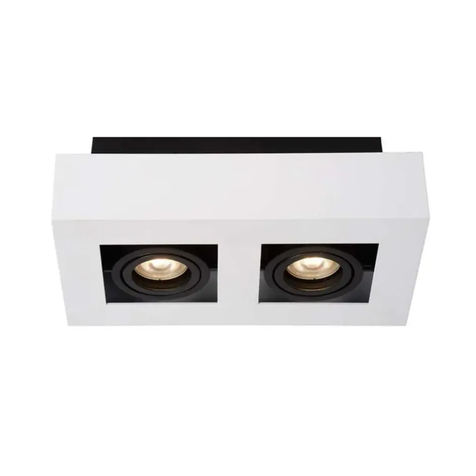 Lucide plafondspot Xirax 2 lamp - wit