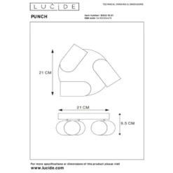 Lucide PUNCH Plafondspot - Wit
