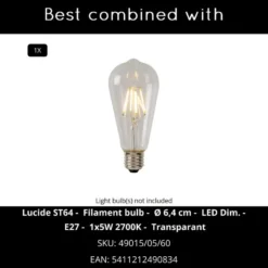 Lucide RÖMER Wandlamp - Beige