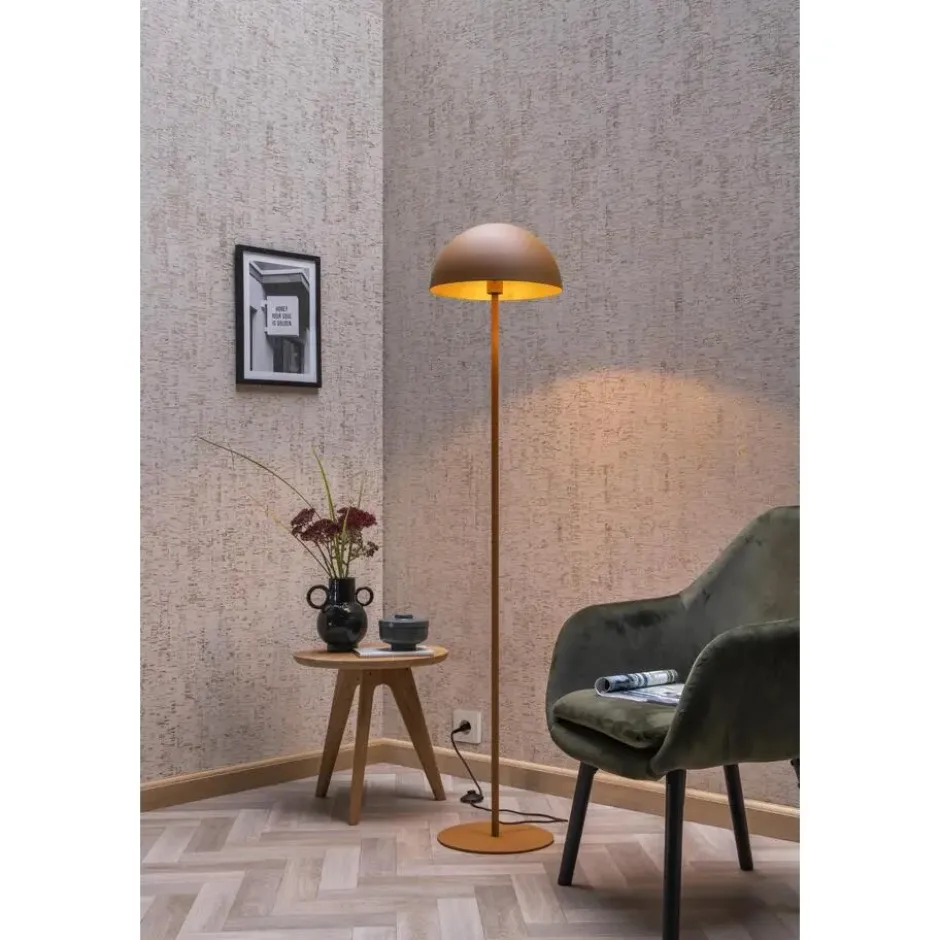 Lucide SIEMON Vloerlamp - Okergeel