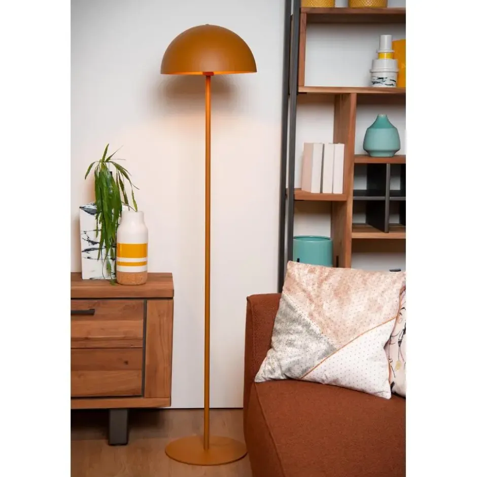 Lucide SIEMON Vloerlamp - Okergeel