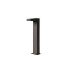 Lucide sokkellamp buiten TEXAS IP54 - antraciet - 15x6x40 cm