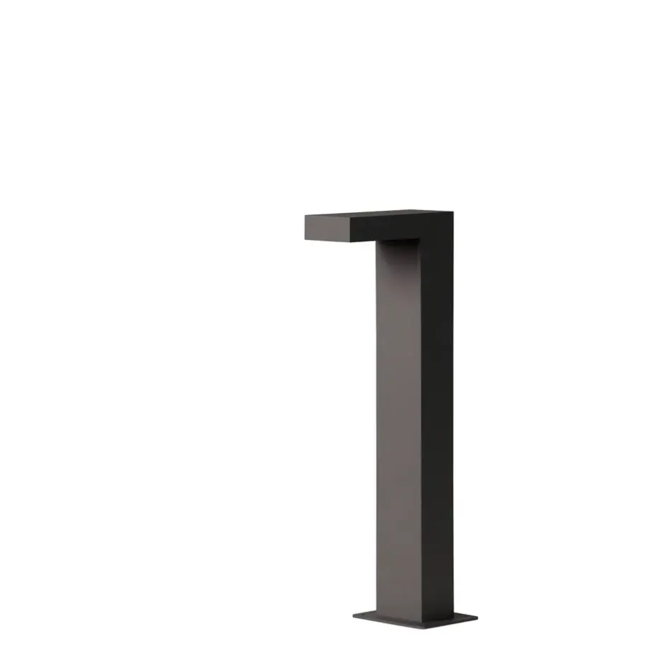 Lucide sokkellamp buiten TEXAS IP54 - antraciet - 15x6x40 cm