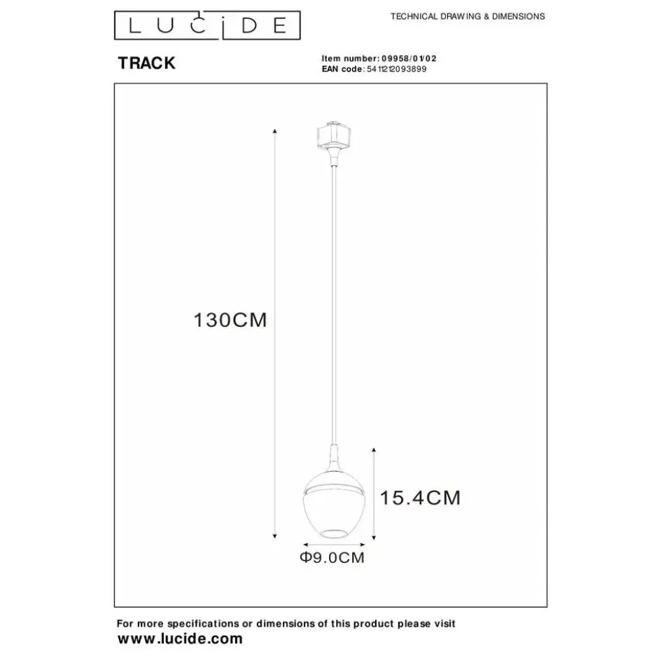 Lucide TRACK Railverlichting - Mat Goud / Messing