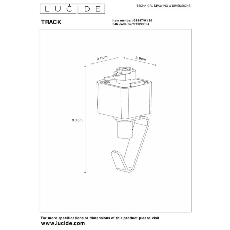 Lucide TRACK Railverlichting - Zwart