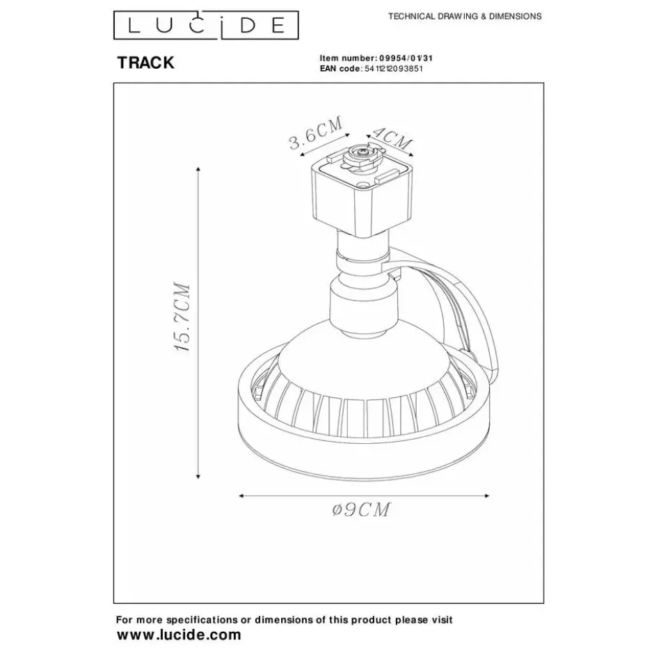 Lucide TRACK Railverlichting - Wit