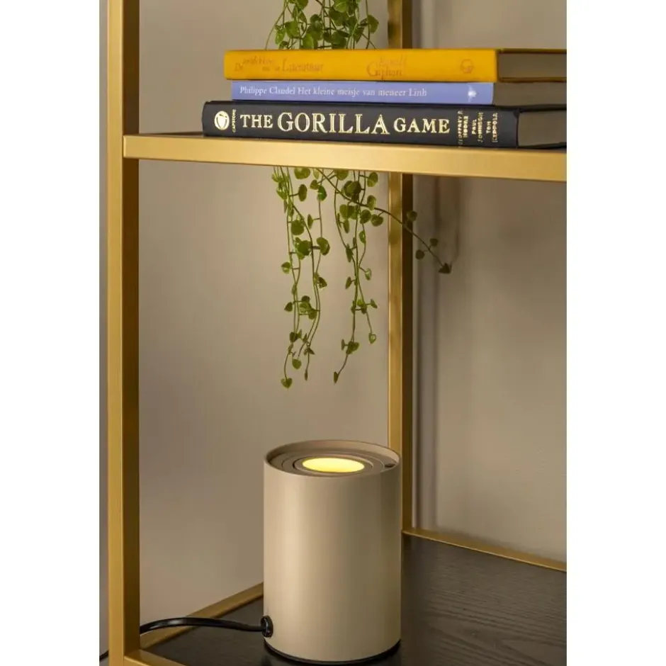 Lucide TUBE Tafellamp - Taupe