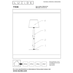 Lucide TYON Tafellamp - Groen