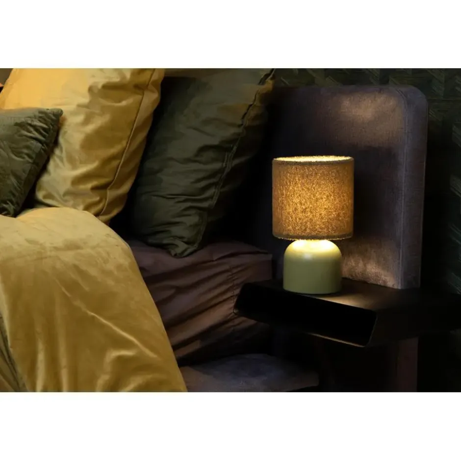 Lucide WOOLLY Tafellamp - Groen