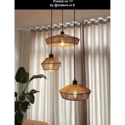 Lucide YUNKAI Hanglamp - Naturel