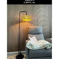 Lucide YUNKAI Vloerlamp - Naturel