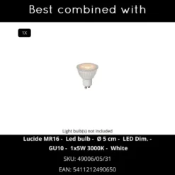 Lucide ZARO Wandspot - Wit